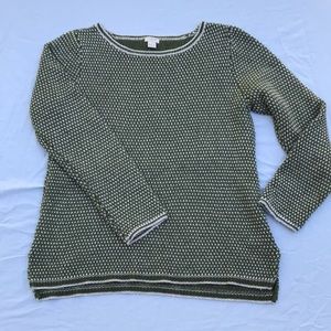 J Crew Green Sweater Size Medium
